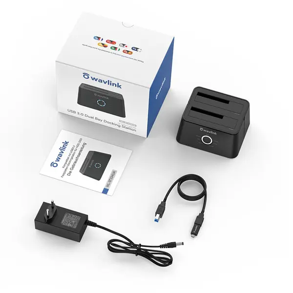 Estación De Acoplamiento Para Disco Duro Doble Usb 3.0